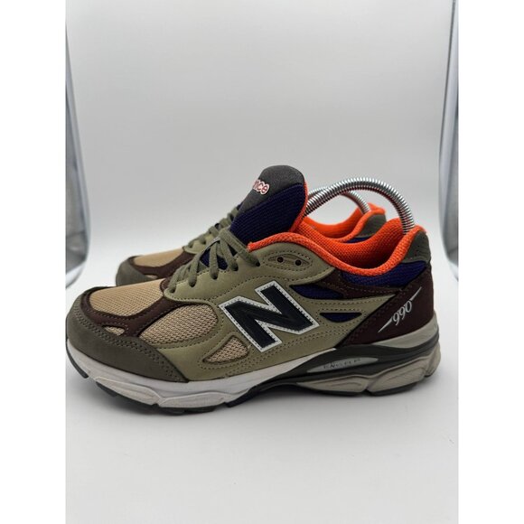 New Balance Other - New Balance 990 Made in USA Olive Green Orange Men’s US 8 M990ENT3